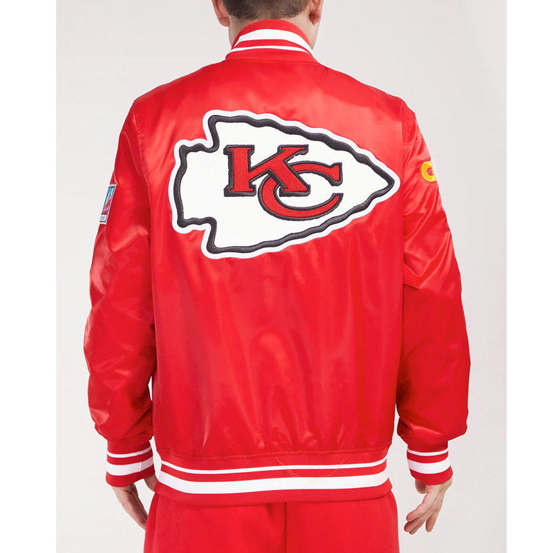 Alternative view of NFL kansas City Chiefs Mashup Satin Jacket