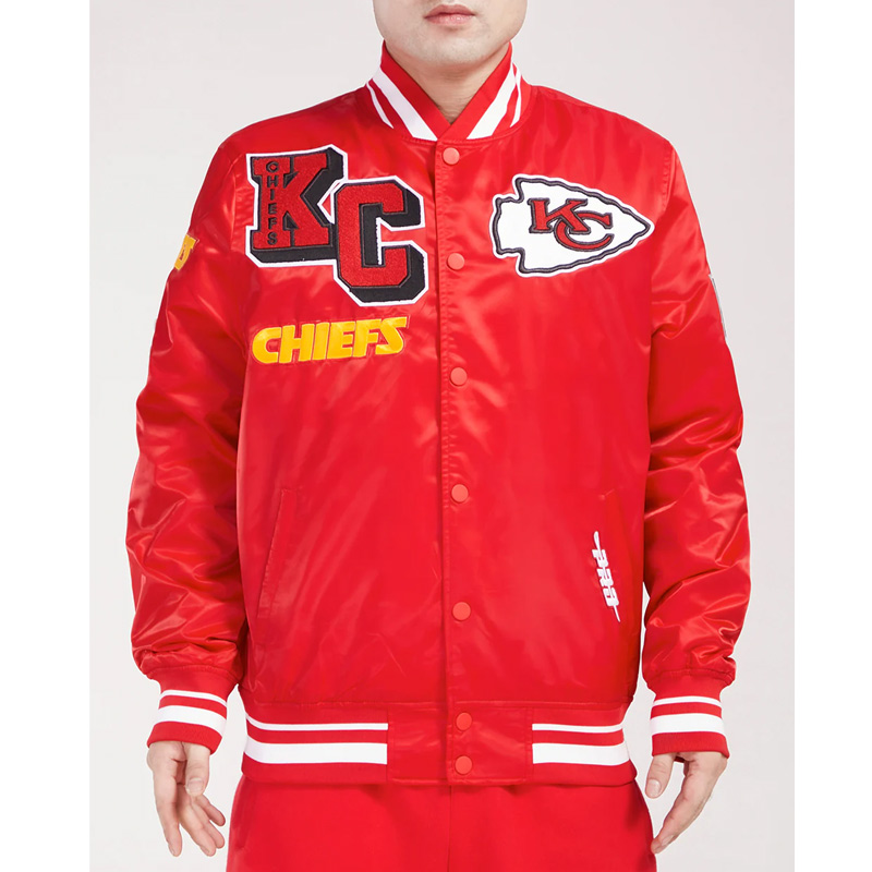 NFL kansas City Chiefs Mashup Satin Jacket