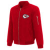 NFL Kansas City Chiefs Red Nylon Bomber Jacket