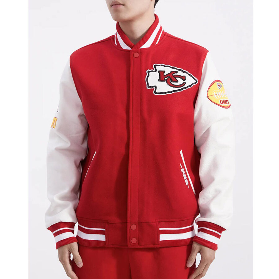 Kansas City Old English Rib Varsity Jacket