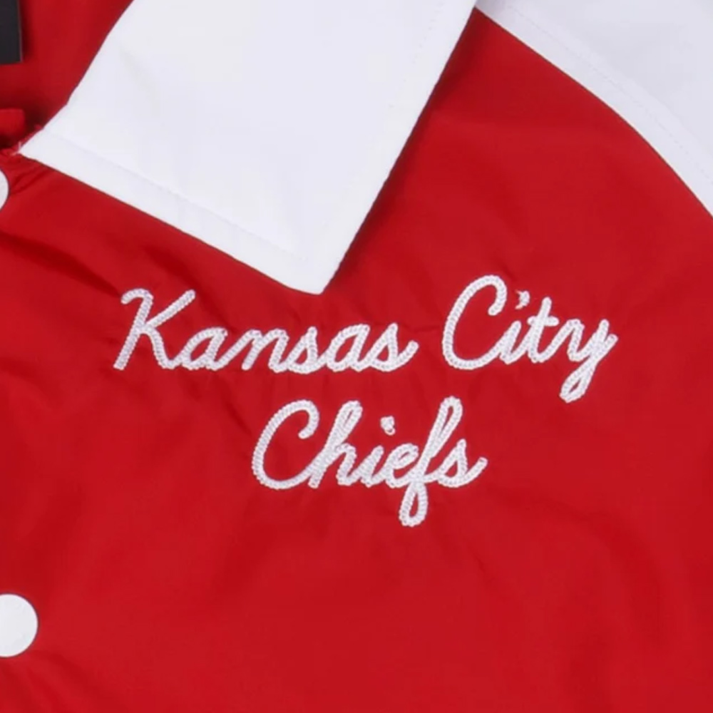Kansas City Chiefs Red And White Throwback Jacket 3 Kansas City Chiefs Red And White Throwback Jacket - Image 3
