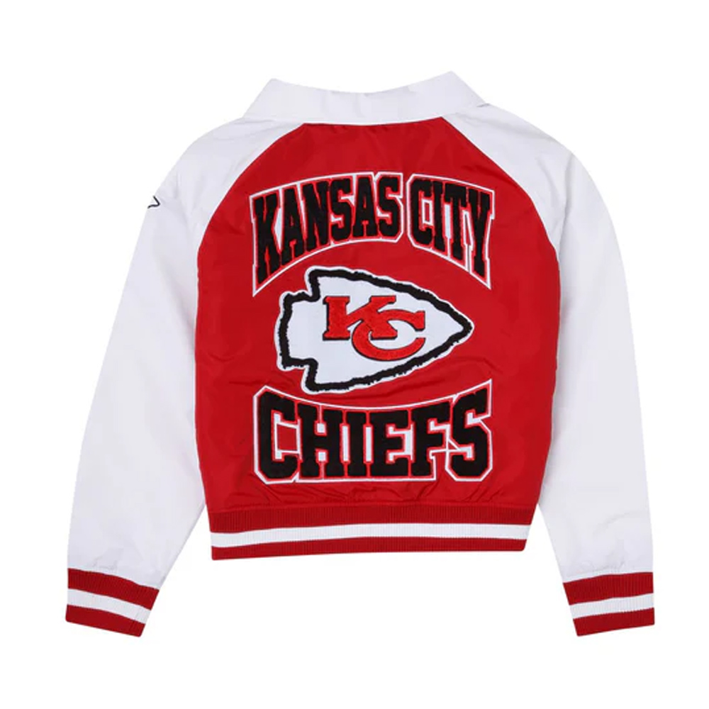 Kansas City Chiefs Red And White Throwback Jacket 2 Kansas City Chiefs Red And White Throwback Jacket - Image 2