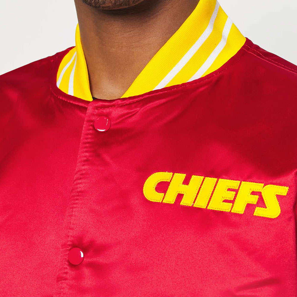 Kansas City Chiefs Training Satin Jacket 5 Kansas City Chiefs Training Satin Jacket - Image 5