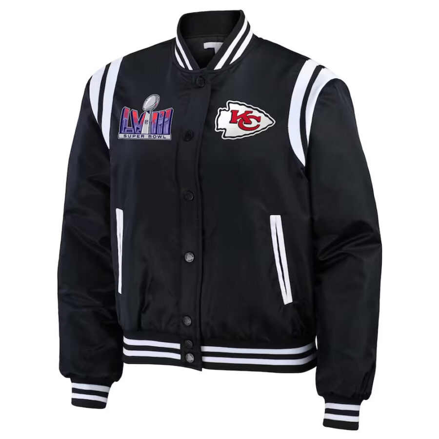 Kansas City Chiefs Black Bomber Jacket - Trendy Leather Jackets