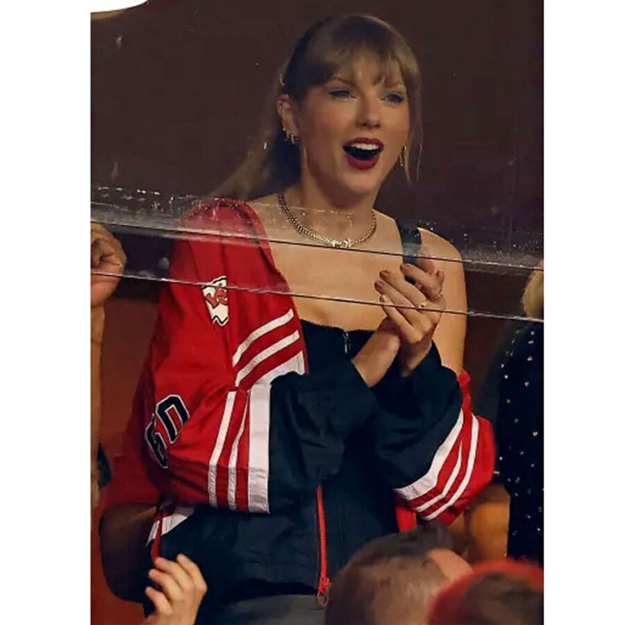 Alternative view of Kansas City Chiefs Game Taylor Swift Jacket