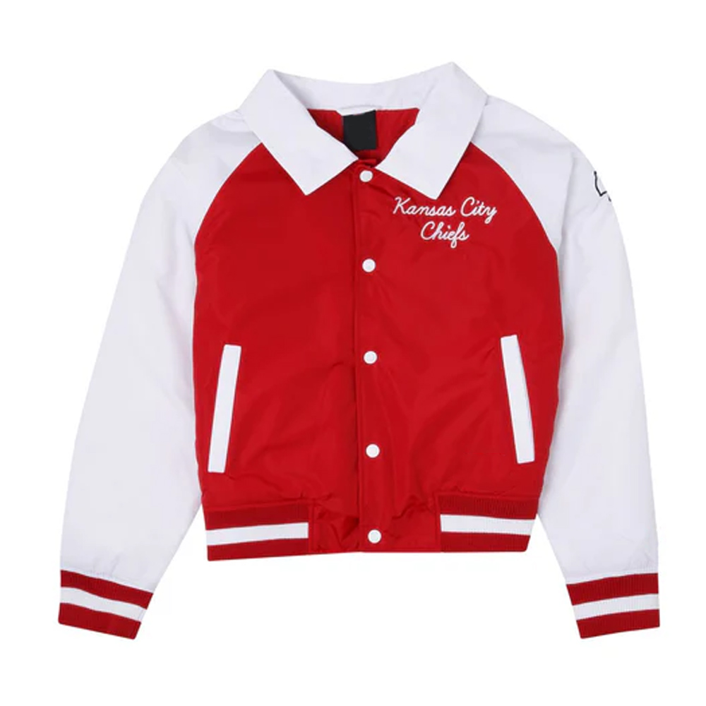 Kansas City Chiefs Red And White Throwback Jacket 1 Kansas City Chiefs Red And White Throwback Jacket