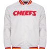 NFL KC Chiefs Heavyweight White Jacket - Trendy Leather Jackets