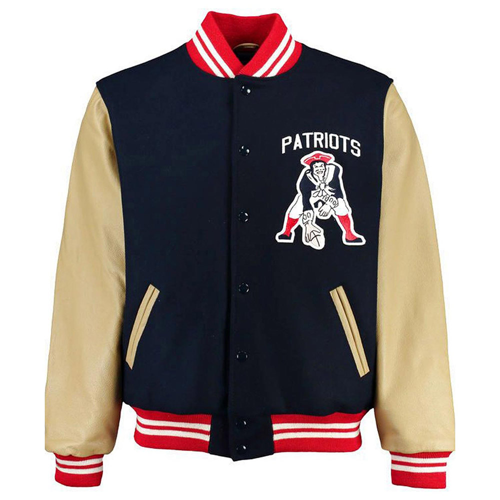 New England Patriots Kendrick Lamar Varsity Jacket 1 New England Patriots Kendrick Lamar Varsity Jacket