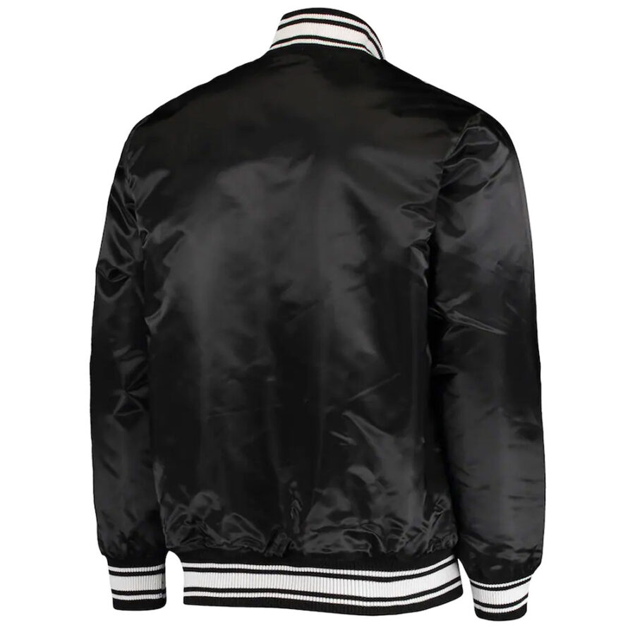 Locker Room Kansas City Chiefs Black Satin Jacket
