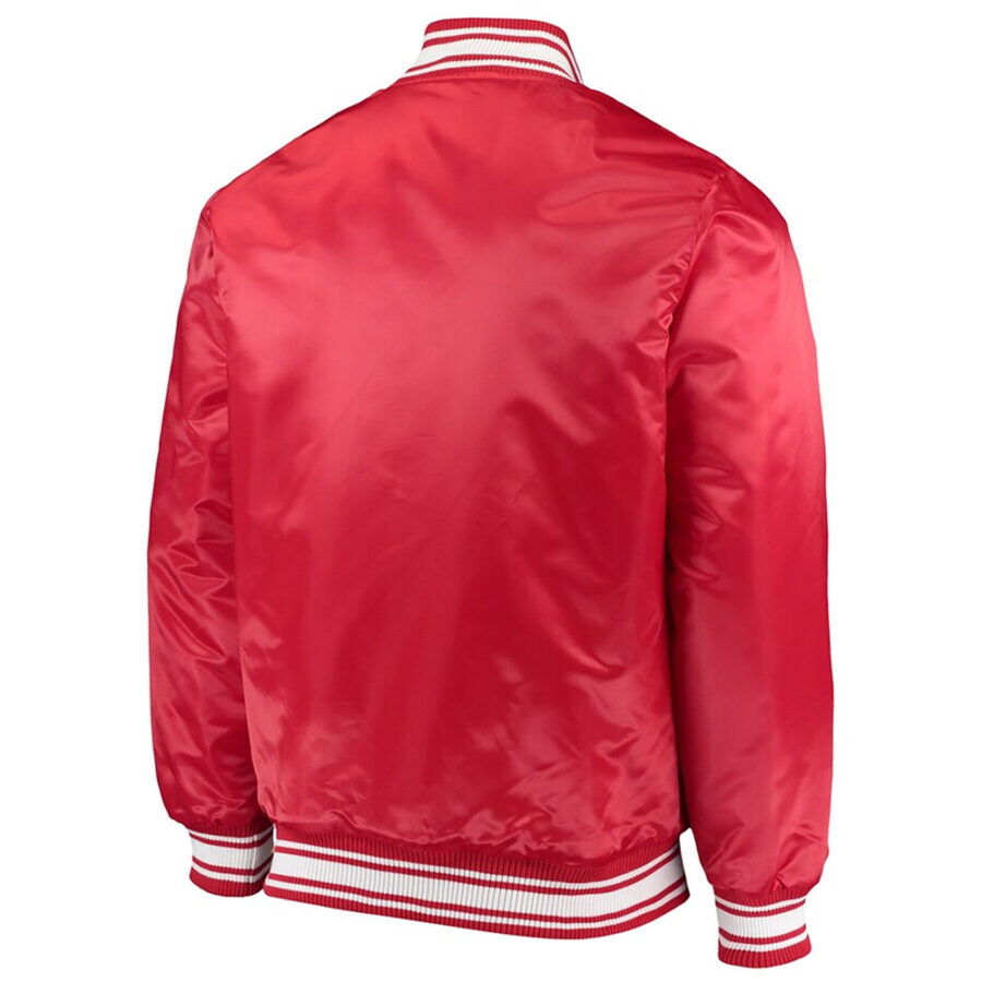 Locker Room Kansas City Chiefs Red Satin Jacket