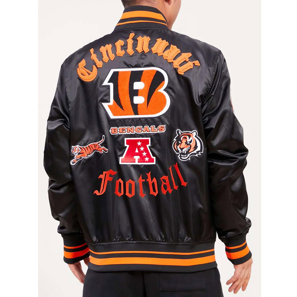 Nfl Cincinnati Bengals Pro Standard Satin Jacket 2 Nfl Cincinnati Bengals Pro Standard Satin Jacket - Image 2