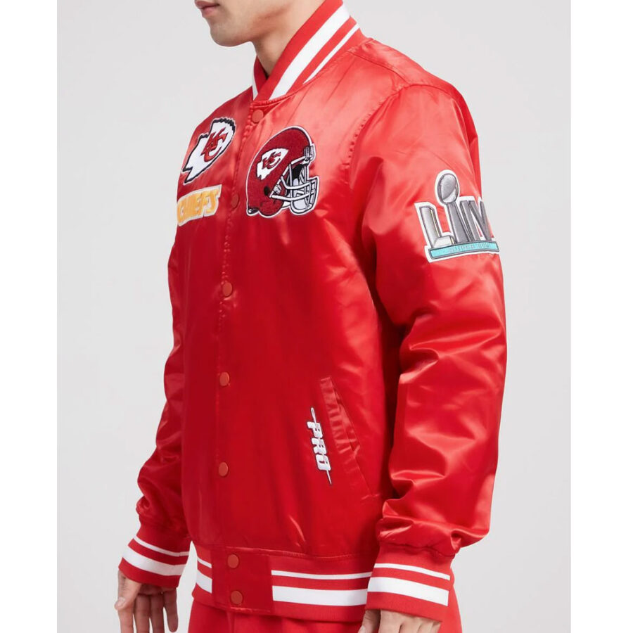 Mash Up Kansas City Chiefs Satin Jacket