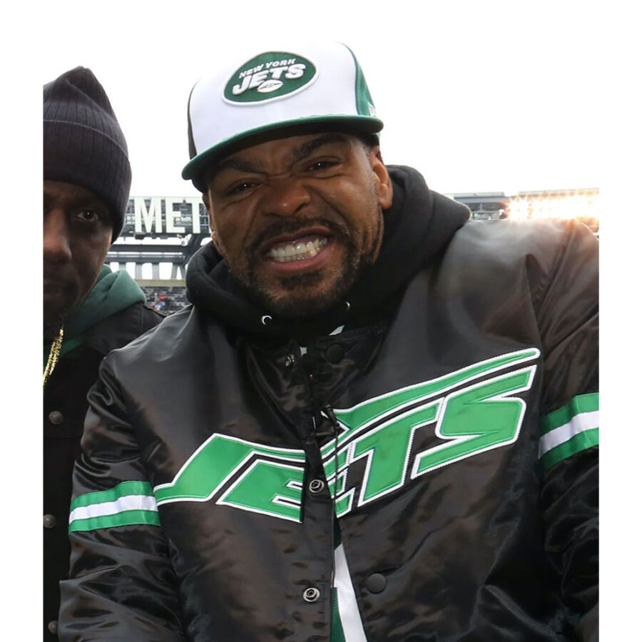 Men'S Nfl Method New York Jets Jacket 15 Method Man Jets Black Bomber Jacket