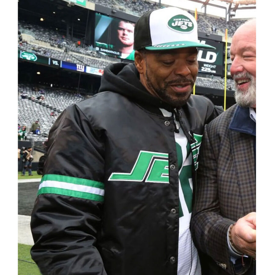 Men'S Nfl Method New York Jets Jacket 16 Method Man Jets Bomber Satin Jacket