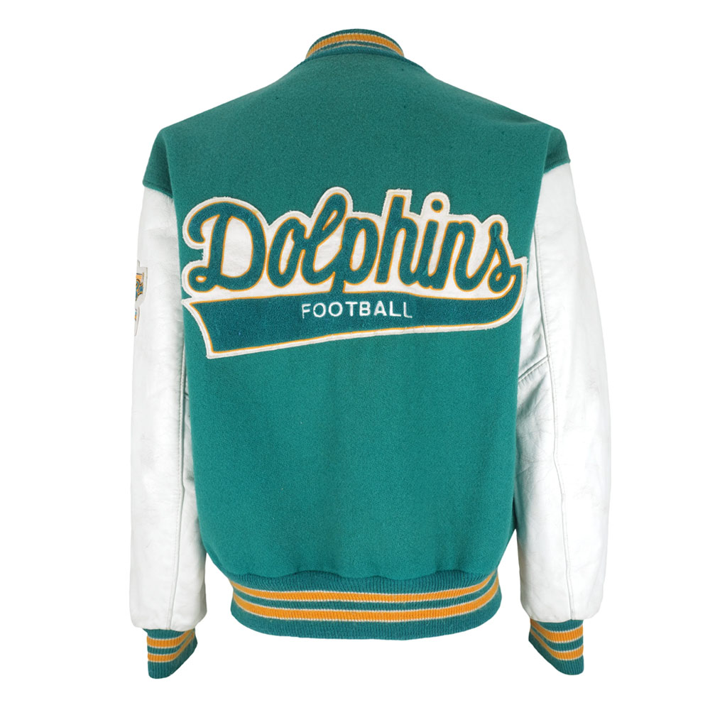 1980S Nfl Miami Dolphins Varsity Jacket 2 1980S Nfl Miami Dolphins Varsity Jacket - Image 2