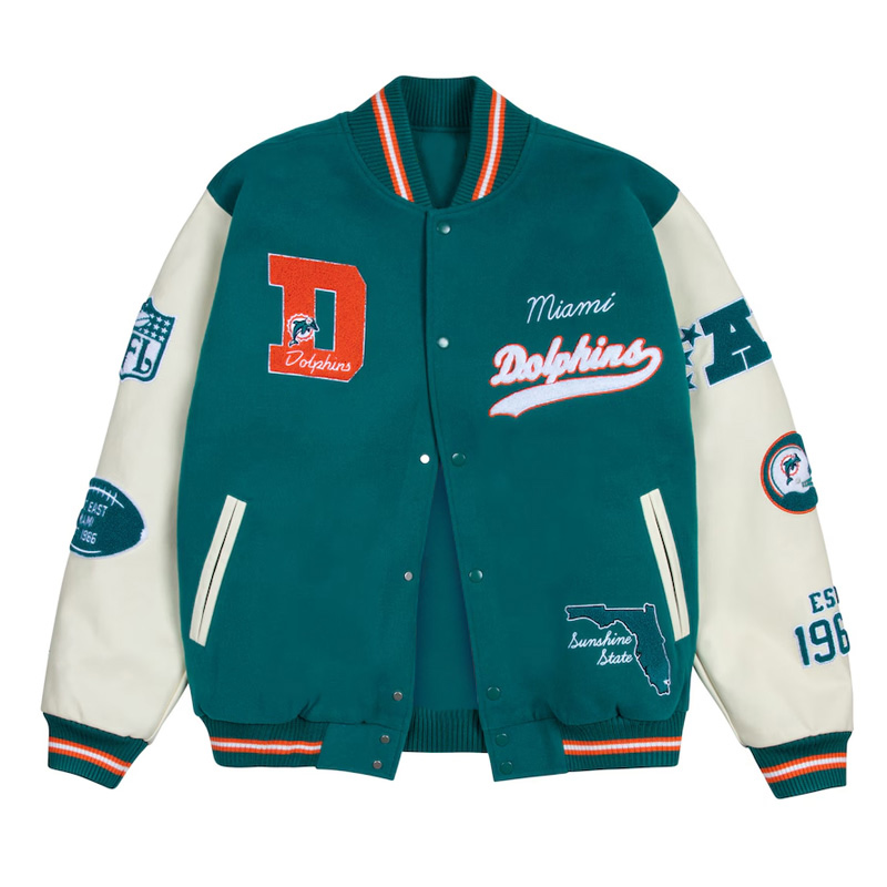 NFL Miami Dolphins Letterman Jacket