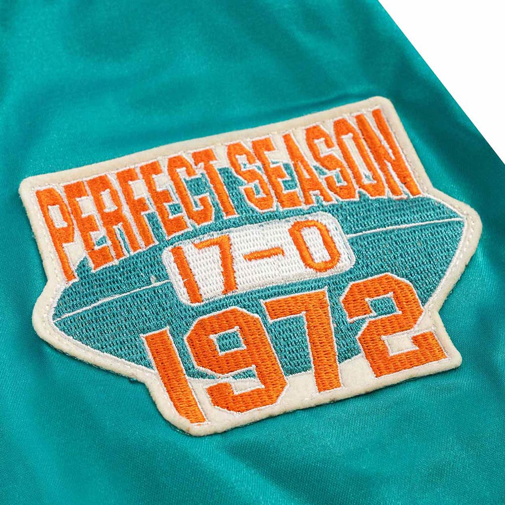 Nfl Miami Dolphins Satin Windbreaker Jacket 4 Nfl Miami Dolphins Satin Windbreaker Jacket - Image 4