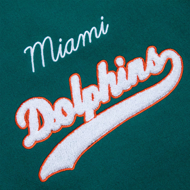 Nfl Miami Dolphins Letterman Jacket 4 Nfl Miami Dolphins Letterman Jacket - Image 4