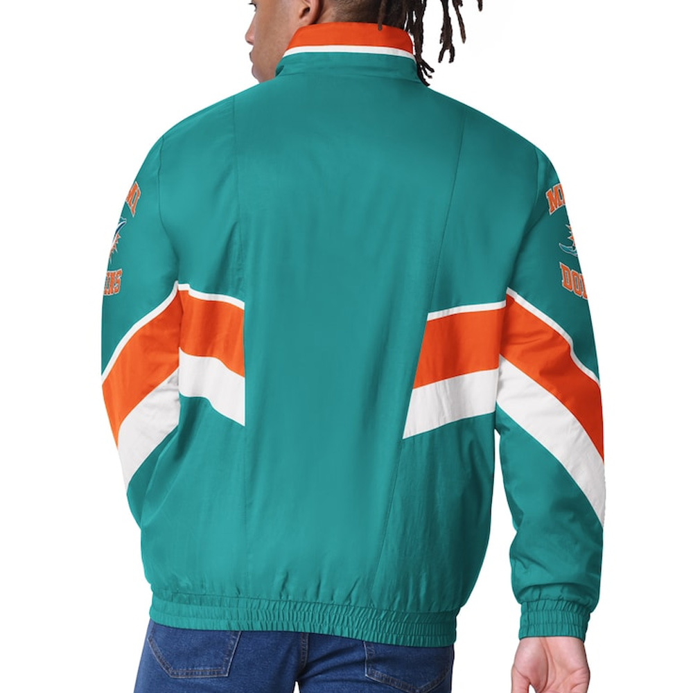 Nfl Miami Dolphins Captain Jacket 2 Nfl Miami Dolphins Captain Jacket - Image 2