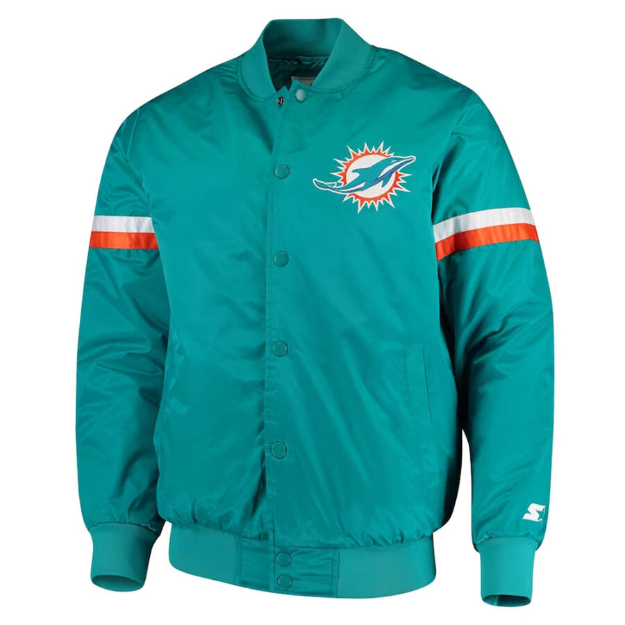 NFL Miami Dolphins Champ Varsity Satin Jacket