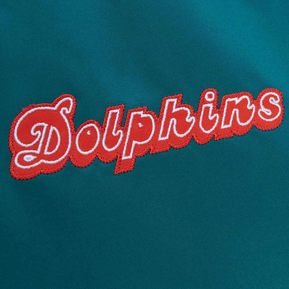 Miami Dolphins Heavyweight Satin Jacket 6 Miami Dolphins Heavyweight Satin Jacket - Image 6