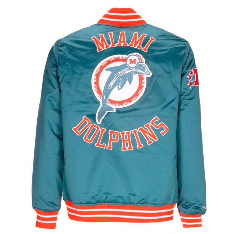 Alternative view of Miami Dolphins Heavyweight Satin Jacket