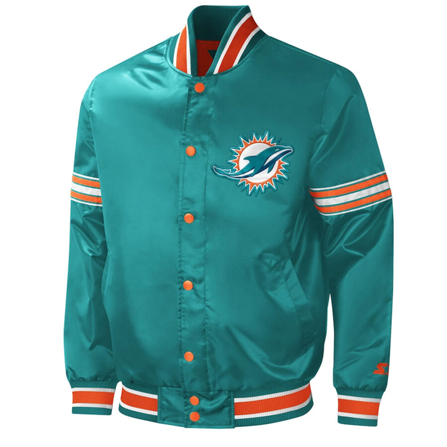 NFL Miami Dolphins Midfield Satin Jacket