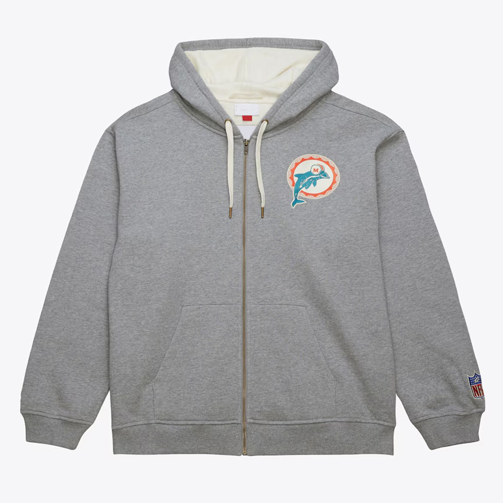Nfl Miami Dolphins Gray Playoff Hoodie 1 Nfl Miami Dolphins Gray Playoff Hoodie