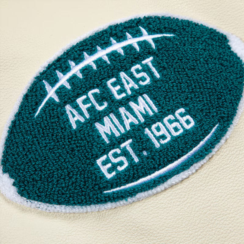 Nfl Miami Dolphins Letterman Jacket 8 Nfl Miami Dolphins Letterman Jacket - Image 8