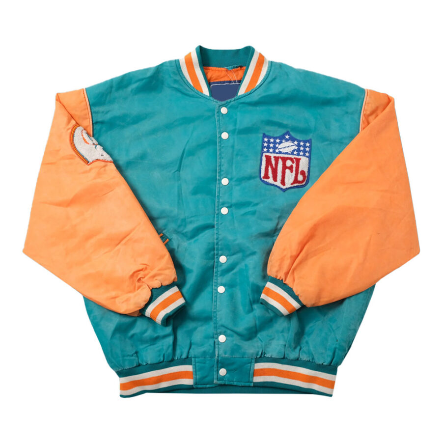 NFL Miami Dolphins Aqua and Orange Jacket
