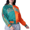Women's Miami Dolphins Zone Blitz Satin Jacket