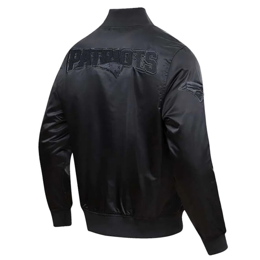 NFL New England Patriots Black Triple Jacket Backside Image - Trendy Leather Jackets