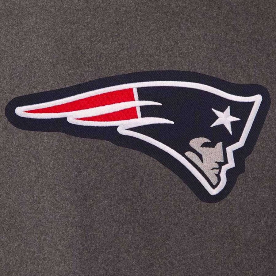 New England Patriots Charcoal And Blue Jacket