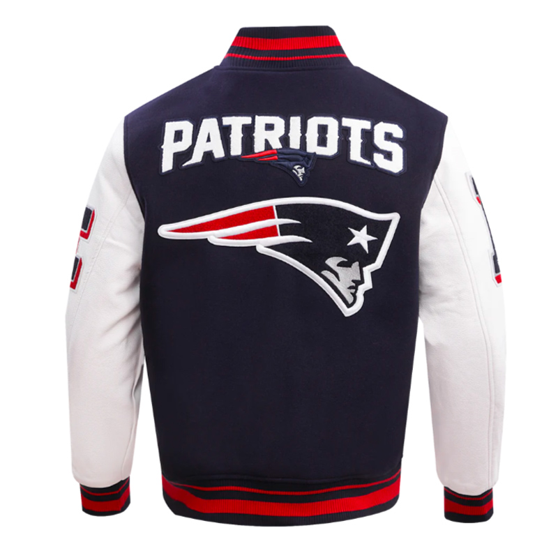 Alternative view of NFL New England Patriots Mashup Varsity Jacket
