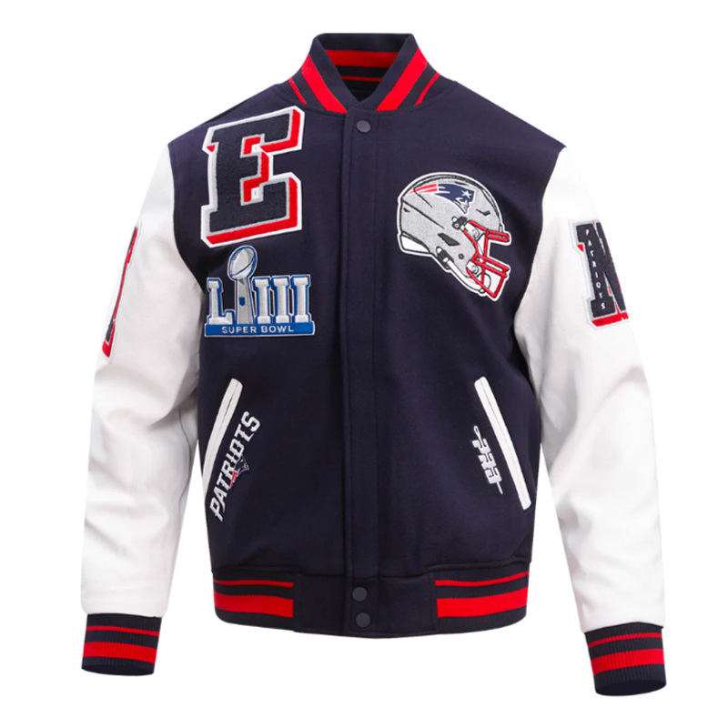 NFL New England Patriots Mashup Varsity Jacket