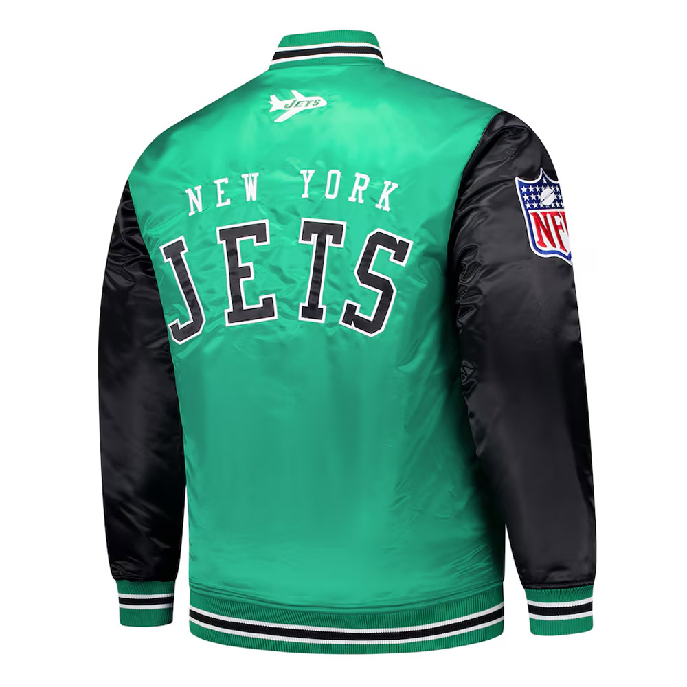 Nfl Ny Jets Kelly Satin Jacket 2 Nfl Ny Jets Kelly Satin Jacket - Image 2