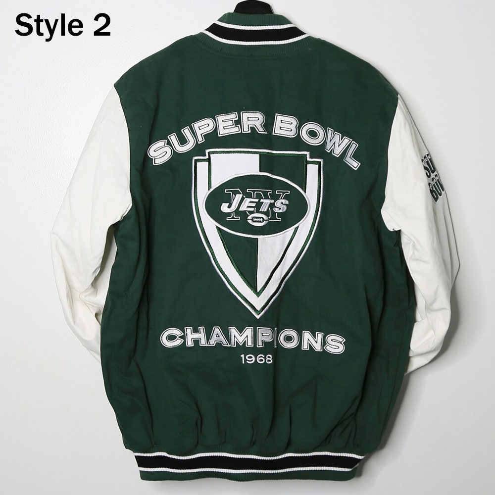 Nfl Ny Jets Super Bowl Varsity Jacket 4 Nfl Ny Jets Super Bowl Varsity Jacket - Image 4