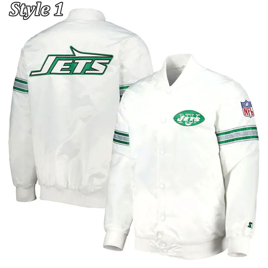 New York Jets The Power Forward White Jacket