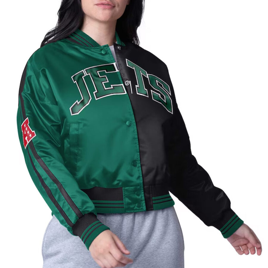 Women 's NFL New York Jets Green/Black Jacket