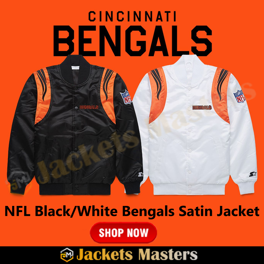 90'S Vintage Cincinnati Bengals Satin Jacket 13 90'S Vintage Cincinnati Bengals Satin Jacket - Image 13