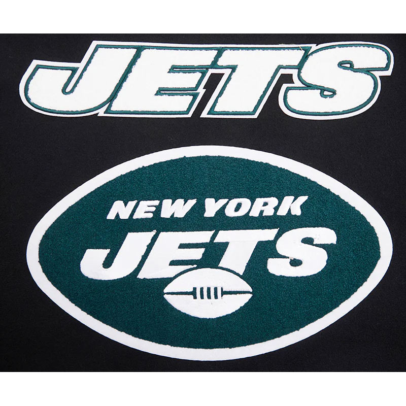 Nfl Ny Jets Rib Leather Varsity Jacket 9 Nfl Ny Jets Rib Leather Varsity Jacket - Image 9