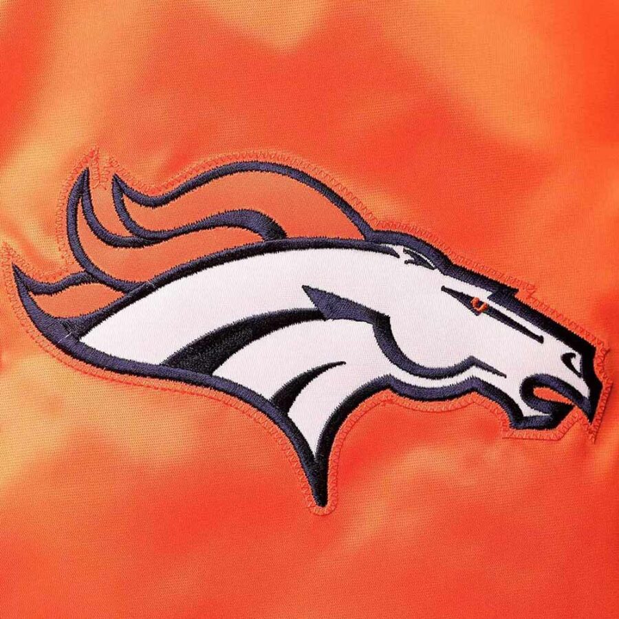 Nfl Denver Broncos Retro Orange Jacket 7 Orange Denver Broncos Retro The Diamond Satin Jacket