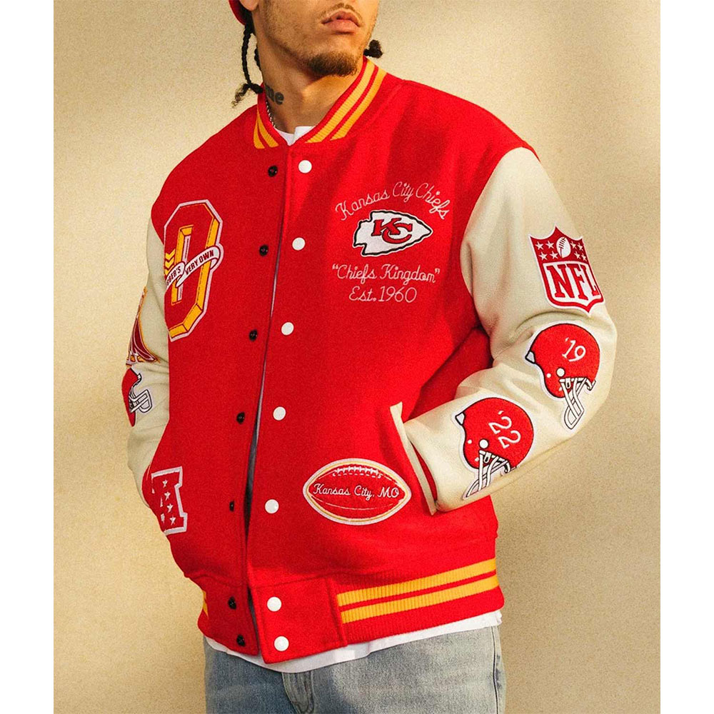 Nfl Kansas City Chiefs Ovo Varsity Jacket 5 Nfl Kansas City Chiefs Ovo Varsity Jacket - Image 5