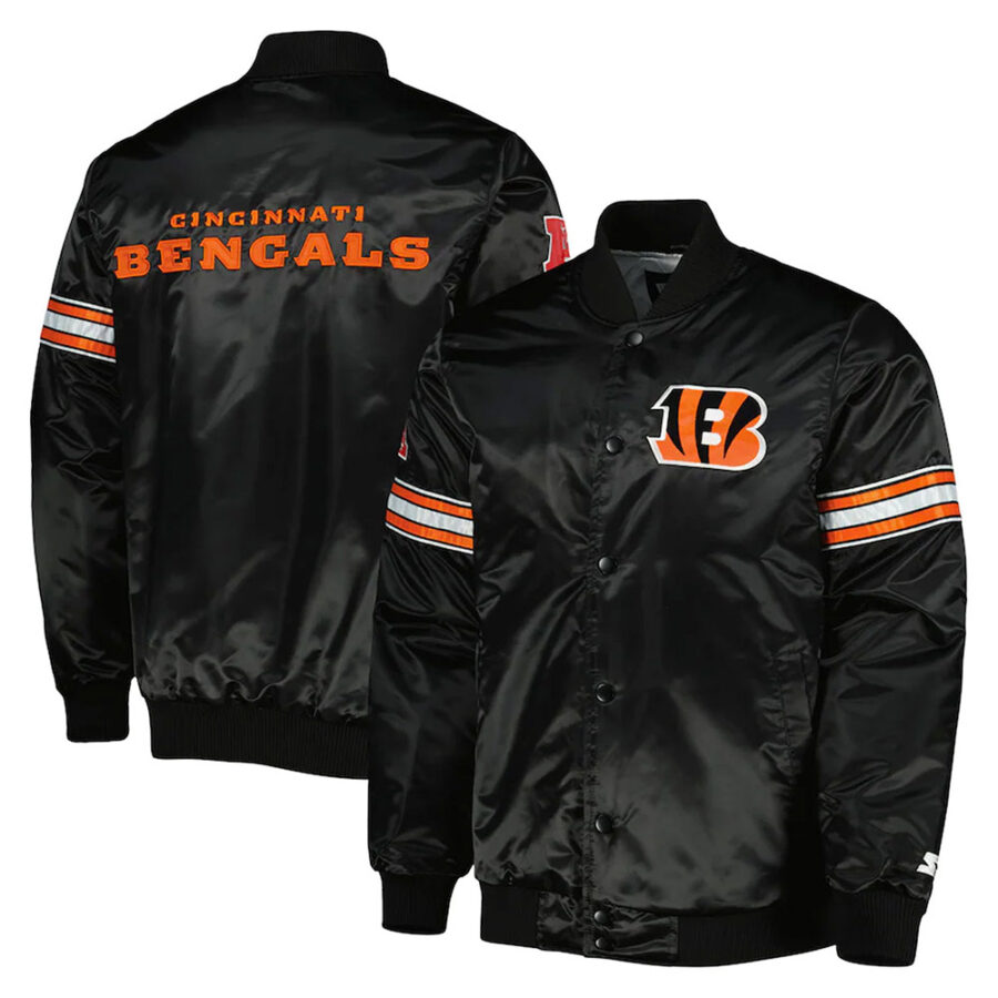 Pick And Roll Cincinnati Bengals Black Jacket