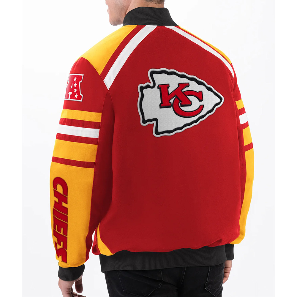 Kansas City Chiefs Forward Racing Jacket 2 Kansas City Chiefs Forward Racing Jacket - Image 2