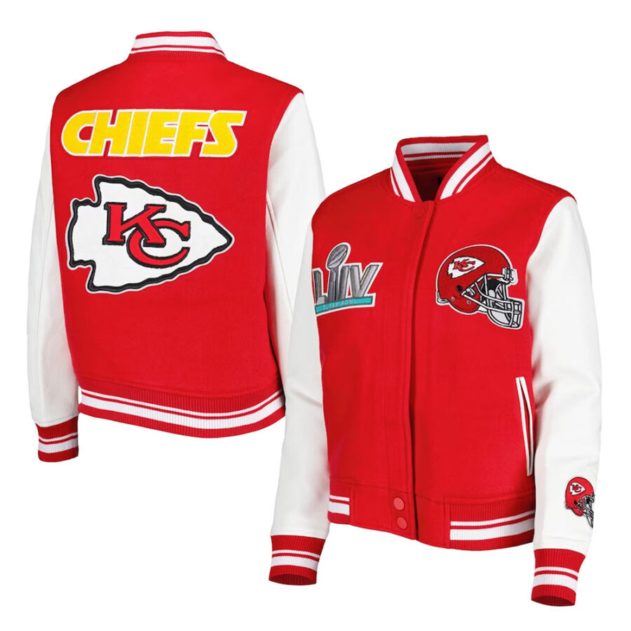 Red White Kansas City Chiefs Mash Up Jacket