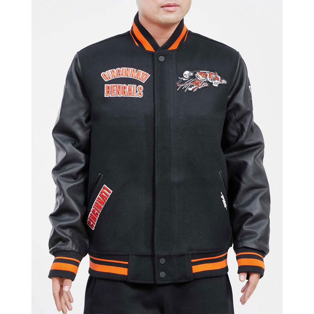 Cincinnati Bengals Retro Classic Varsity Jacket 1 Cincinnati Bengals Retro Classic Varsity Jacket