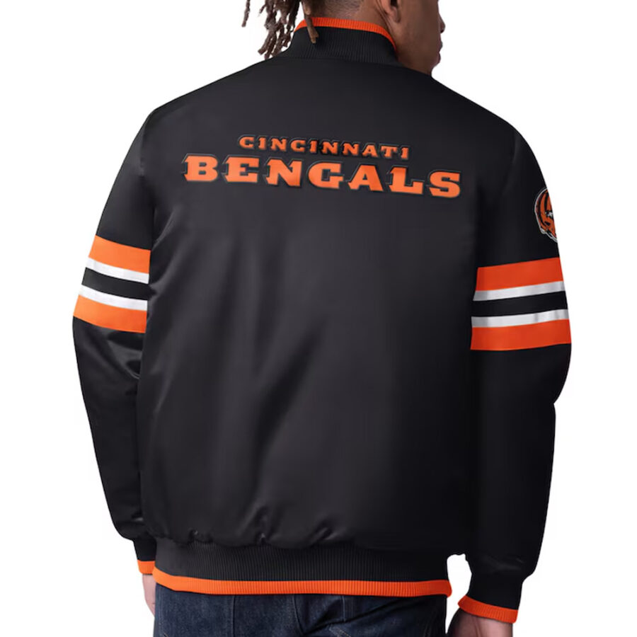Alternative view of NFL Cincinnati Bengals Scout I Satin Jacket
