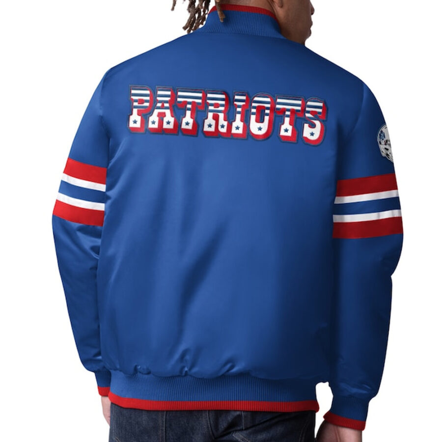 Alternative view of New England Patriots Scout I Satin Jacket