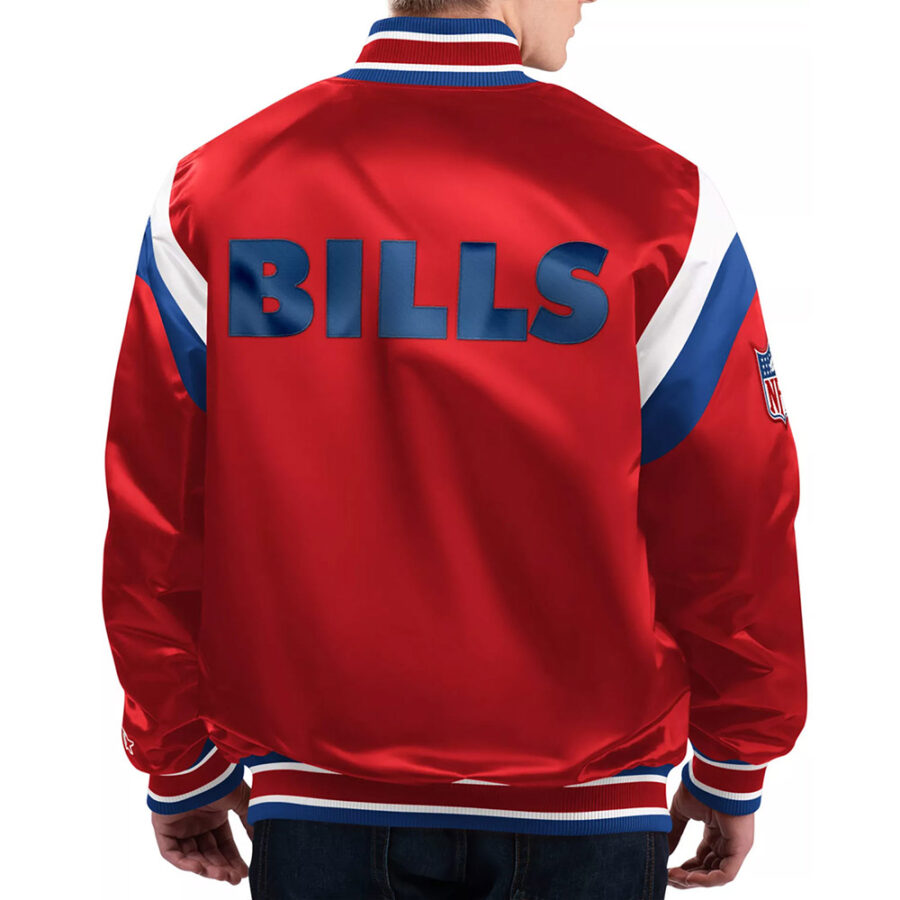 Alternative view of NFL Men's Buffalo Bills Red Satin Jacket